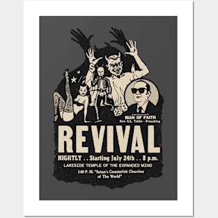 Vintage Crazy Revival Posters and Art